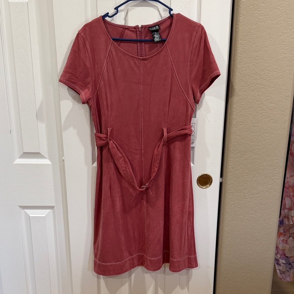 Rose Harlow NWT Faux Suede Dress XXL -Check measurements